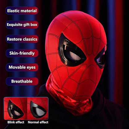 Spider Hero Mask Movable Mechanical Eyes With Remote Control