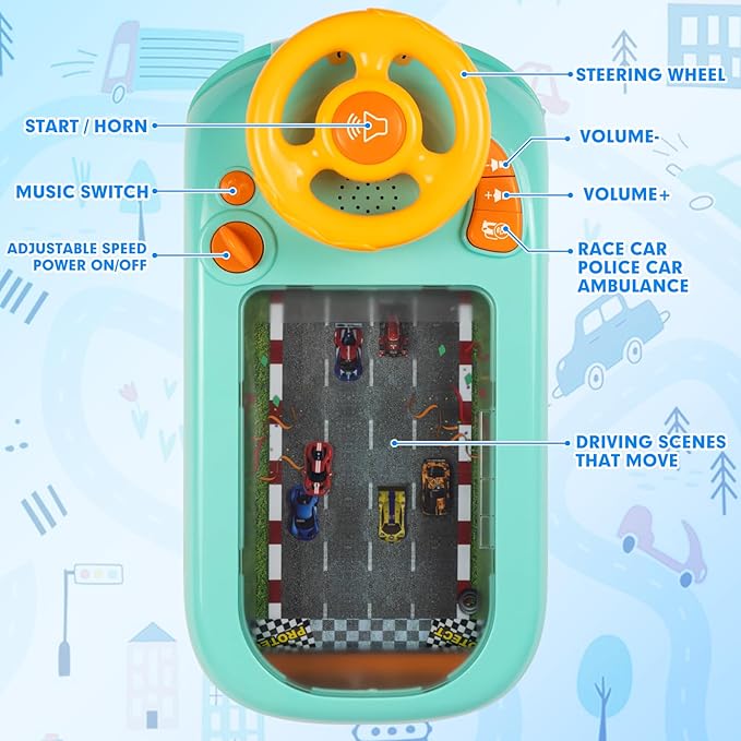 Interactive Racing Wheel Toy